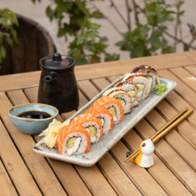 Філадельфія Мікс з лососем та вугрем