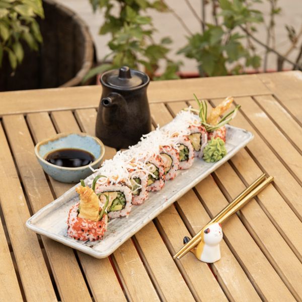 California with tempura shrimp