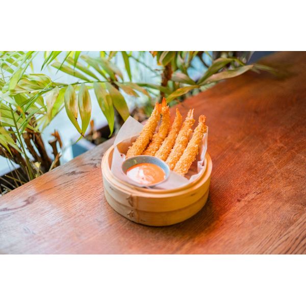 Креветки темпура панко